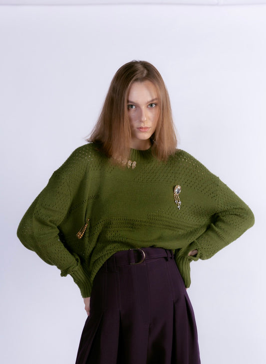 Green Sweater