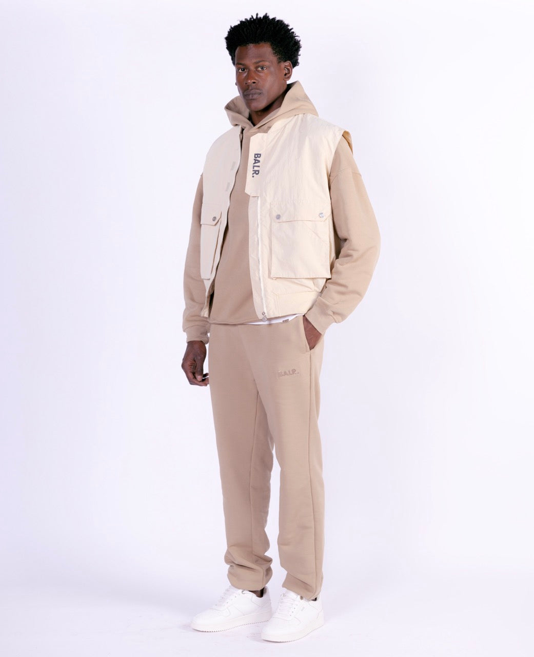 Beige sweatpants