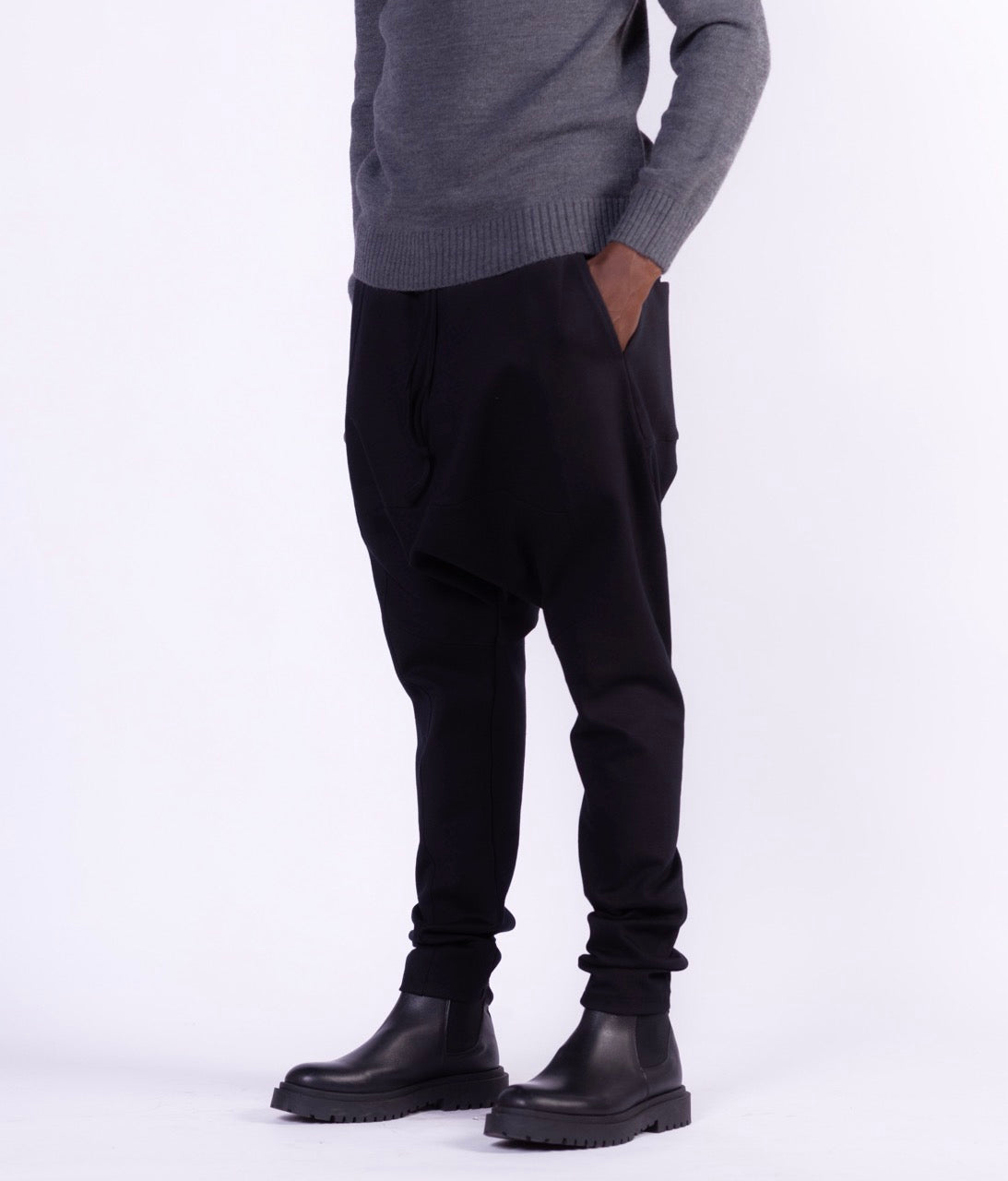 Black cotton pants