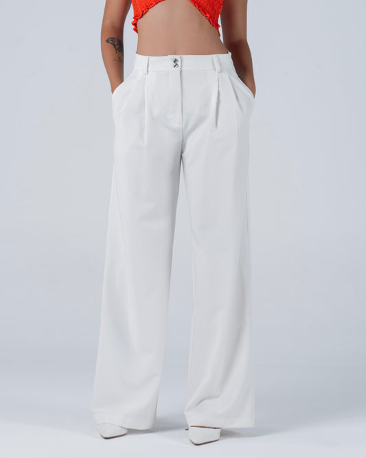 White suit pants