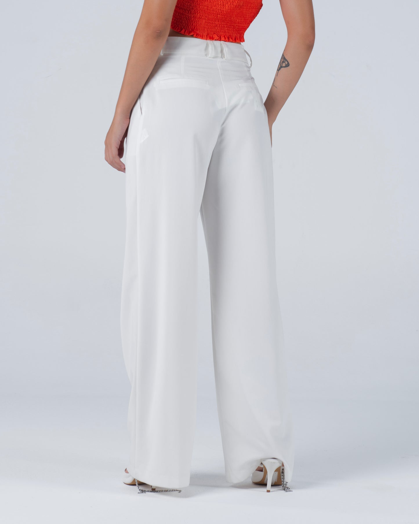 White suit pants